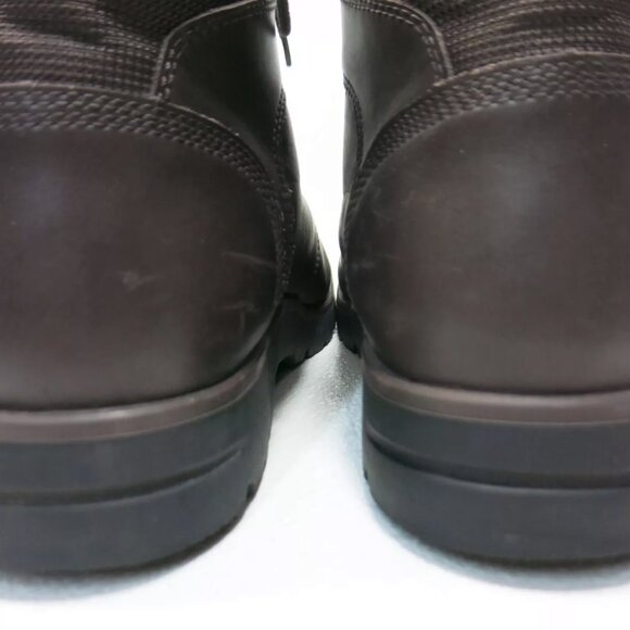 Timberland Soft Toe Leather Boots Shoes Men's Hiking Dress Stiefel Bottes 10.5 - Picture 3 of 7